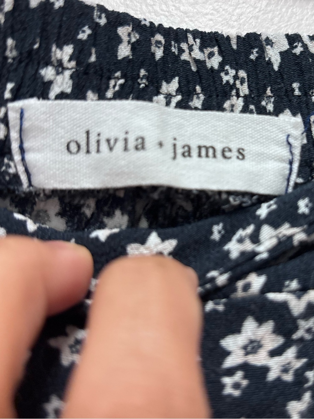 Olivia + james Floral Navy High-Low Ruffle Maxi Skirt - Picture 3 of 9